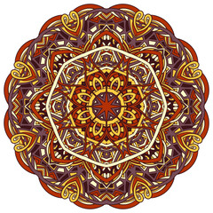 Luxury ornamental colorful mandala design background pattern