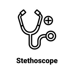  Doctors stethoscope Vector Icon

