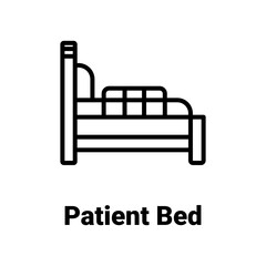 Ambulance cot Vector Icon