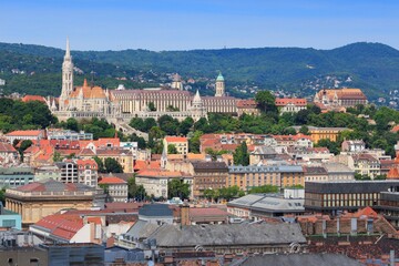Fototapeta premium Budapest view with Buda Hill