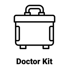 Doctor kit Vector Icon

