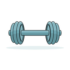 Dumbbell icon. Equipment for exercise. Gym tool icon. Bodybuilding icon. Vector illustration.