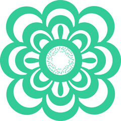 Luxury ornamental colorful Mandala design background pattern