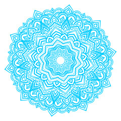 Luxury ornamental colorful Mandala design background pattern