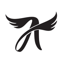 wing logo with letter A