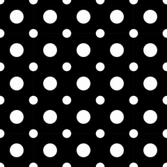 black and white polka dots