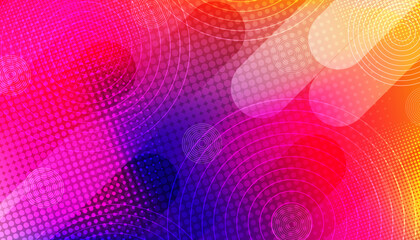 Obraz premium Abstract Gradient banner background design with halftone texture effect and orange, blue, pink colors