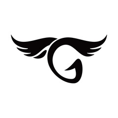 wing logo with letter G