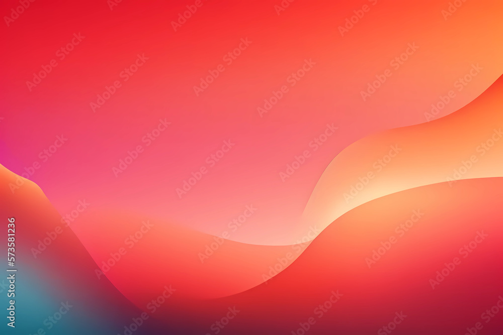Poster abstract red background with waves
