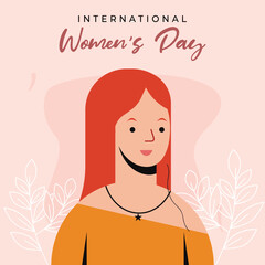 Happy International women's day creative banner design