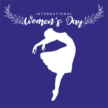 Happy International women's day creative banner design