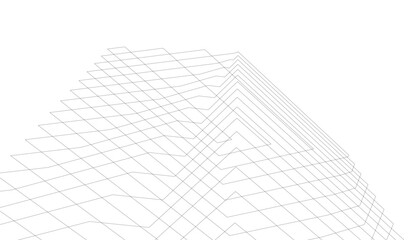 City skyscrapers 3d illustration 3d rendering