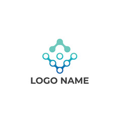 Vector abstract technology business logo design