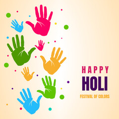  holi painted colorful hand background