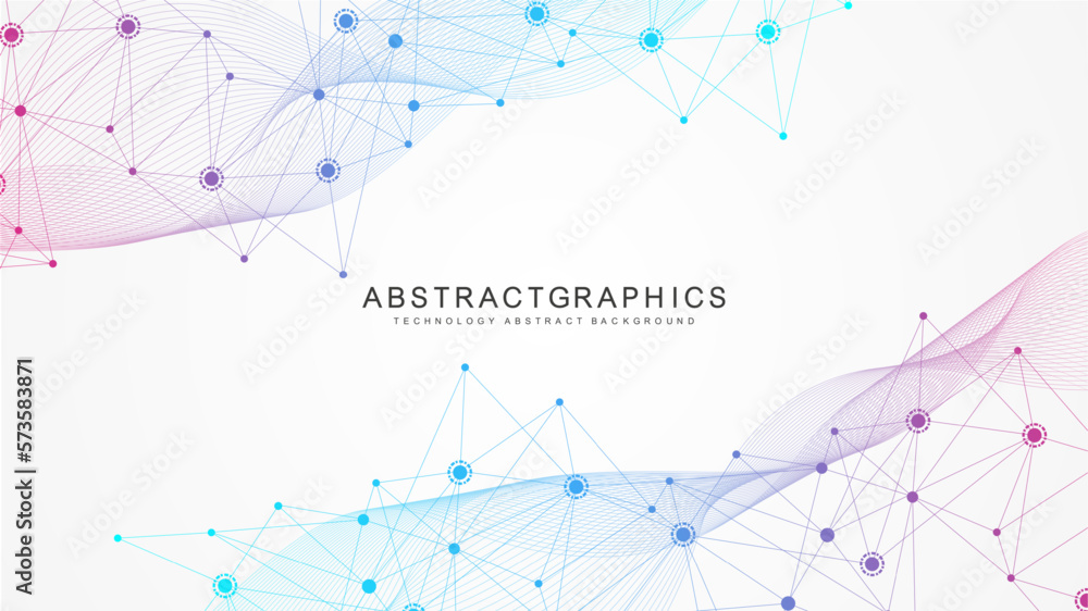 Poster global network connection. global business. social network communication. internet technology. vecto