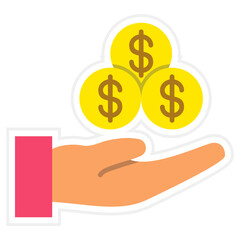 Commission Sticker Icon