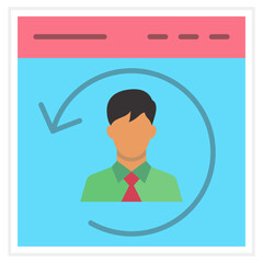 Returning Visitor Sticker Icon