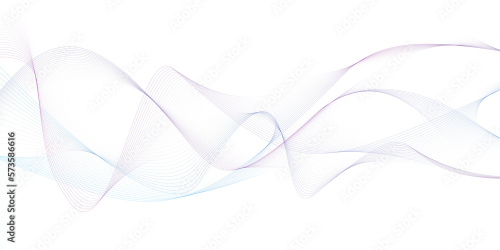 Aufkleber modern abstract glowing wave background. dynamic flowing wave lines design element. futuristic techn