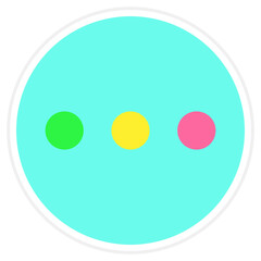 Ellipsis Sticker Icon