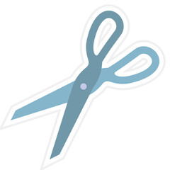 Scissor Sticker Icon