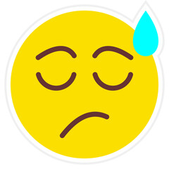 Disappointed Sticker Icon