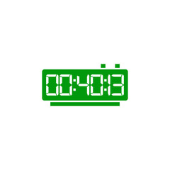 Digital, clock, led icon vector image. Can also be used for home electronics and appliances. Suitable for mobile apps, web apps and print media.