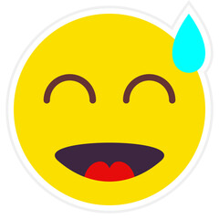 Embarrassed Sticker Icon