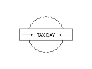 cloud computing concept. Vector Calendar Tax Day. Tax day. Tax day vector design.