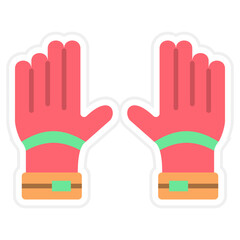 Gloves Sticker Icon