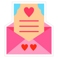 Wedding Invitation Sticker Icon