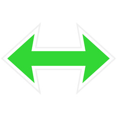Horizontal Sticker Icon