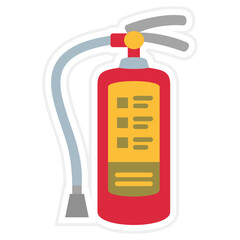 Fire Extinguisher Sticker Icon