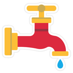 Faucet Sticker Icon