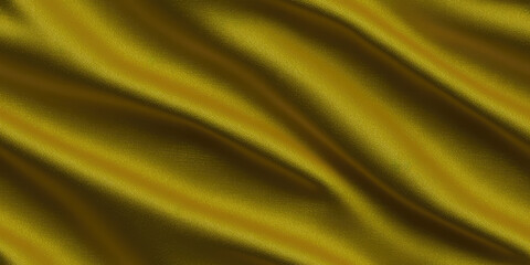 golden silk satin fabrics seamless texture, pattern background (created with Generative AI)