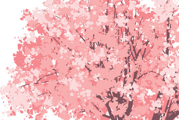 背景イラスト_桜の背景