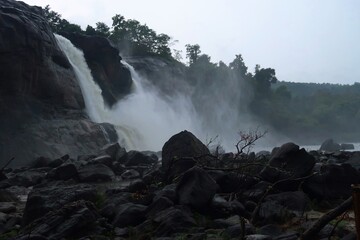 Athirappilly waterfall or Bahubali waterfall south India, Kerala