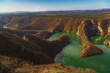 Canyon of Uvac river, Serbia, Europe