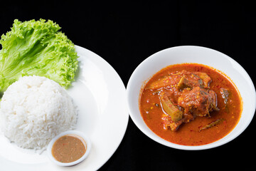 Asam Pedas Ikan translated as Spicy Sour Fish. Polular in Malaysia especially Malacca. Served on rice.