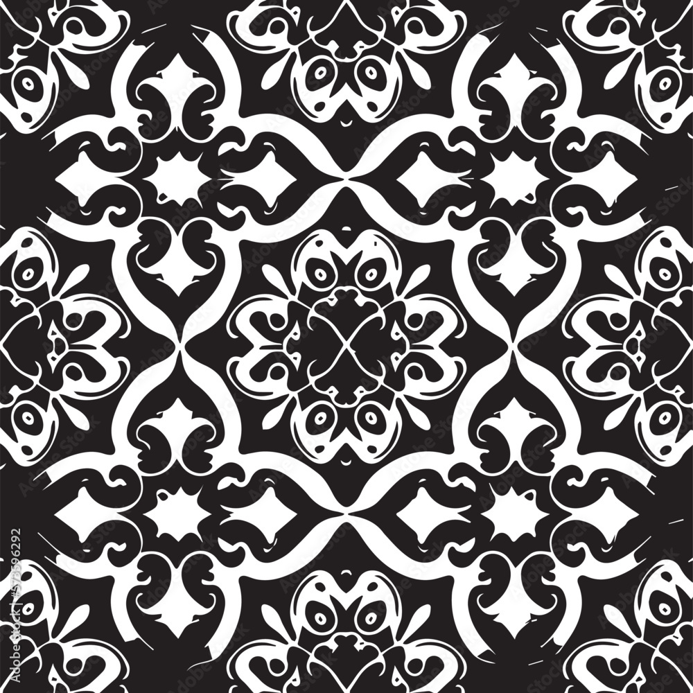 Poster the beautiful monochrome fabric with a classic baroque scroll pattern and a modern twist is adorned 