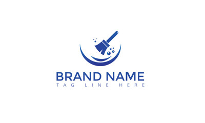 Creative Cleaning Concept Logo Design Template