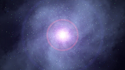 Fototapeta na wymiar cosmos star ray light space particle nebula