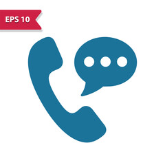 Phone Call Icon. Telephone, Handset, Phone, Call Center, Customer Service. Professional pixel perfect vector icon in glyph style.