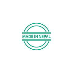 Made in Nepal icon vector logo design template