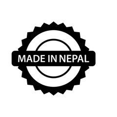 Made in Nepal icon vector logo design template