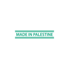 Made in Palestine stamp icon vector logo design template