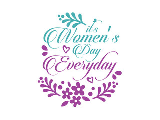 Fototapeta premium Women's Day SVG Design 