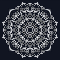 Decorative elements luxury ornament pattern gradient mandala design