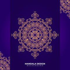 Creative Gold luxury decorative Mandala design background