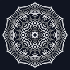 Decorative elements luxury ornament pattern gradient mandala design