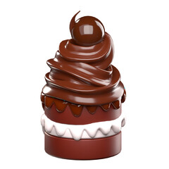 chocolate cake with cherry